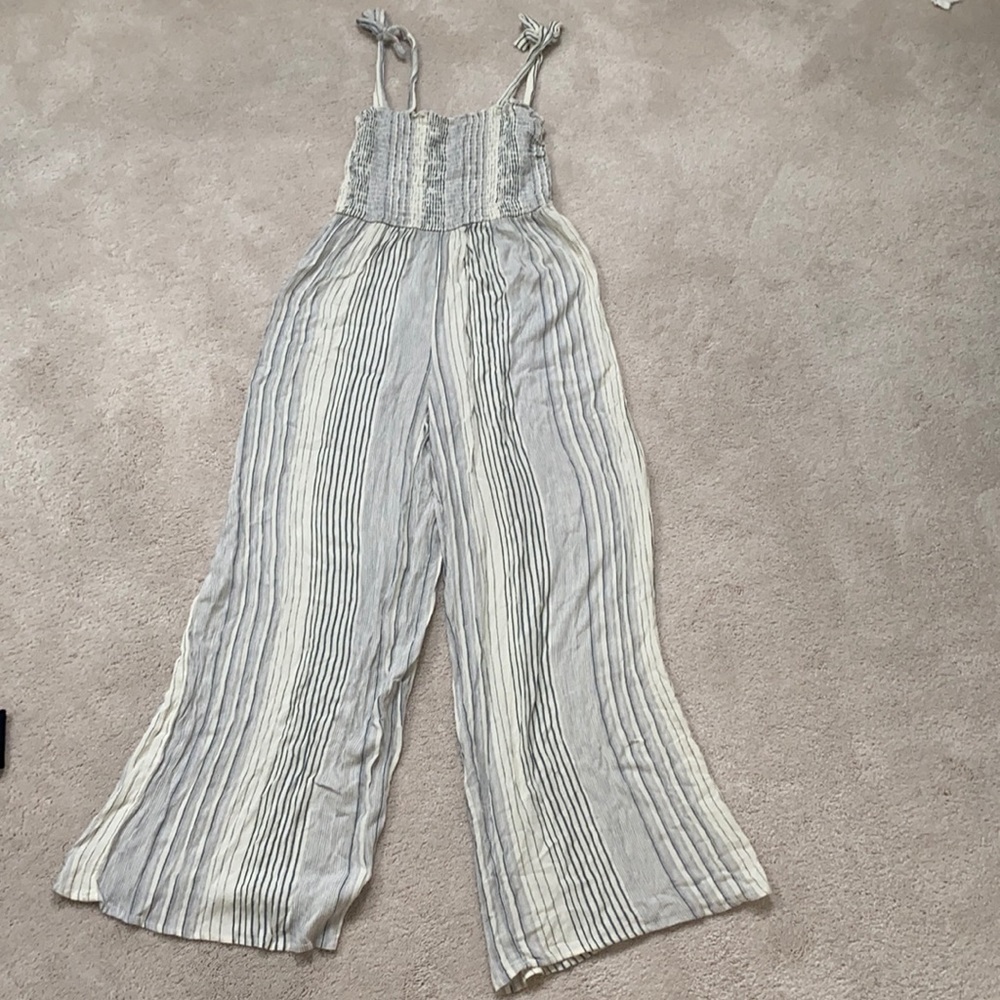 Japna tie tank striped romper